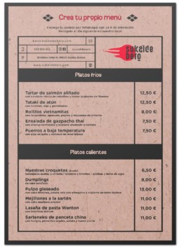 carta-por-encargo-cartel- sukalde bero - Marketing gastronomico - Diseño gráfico - Branding - Sukalmedia