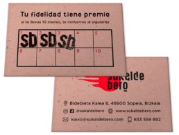 tarjetas-fidelizacion- sukalde bero - Marketing gastronomico - Diseño gráfico - Branding - Sukalmedia